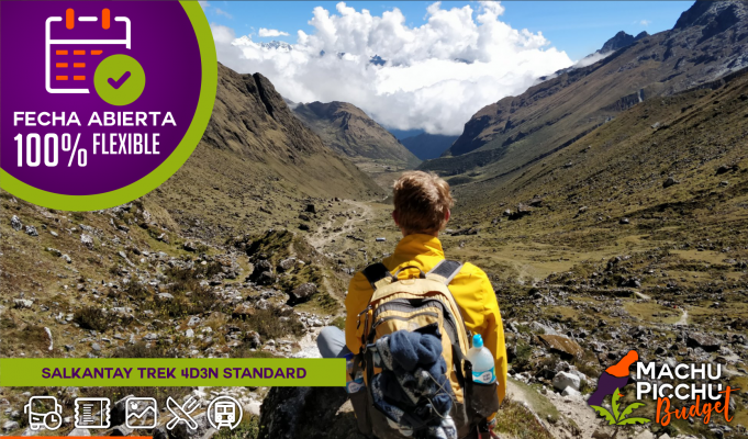 Salkantay Trek 4 Días 3 Noches Machu Picchu (Standard, Retorno en Tren Turístico)